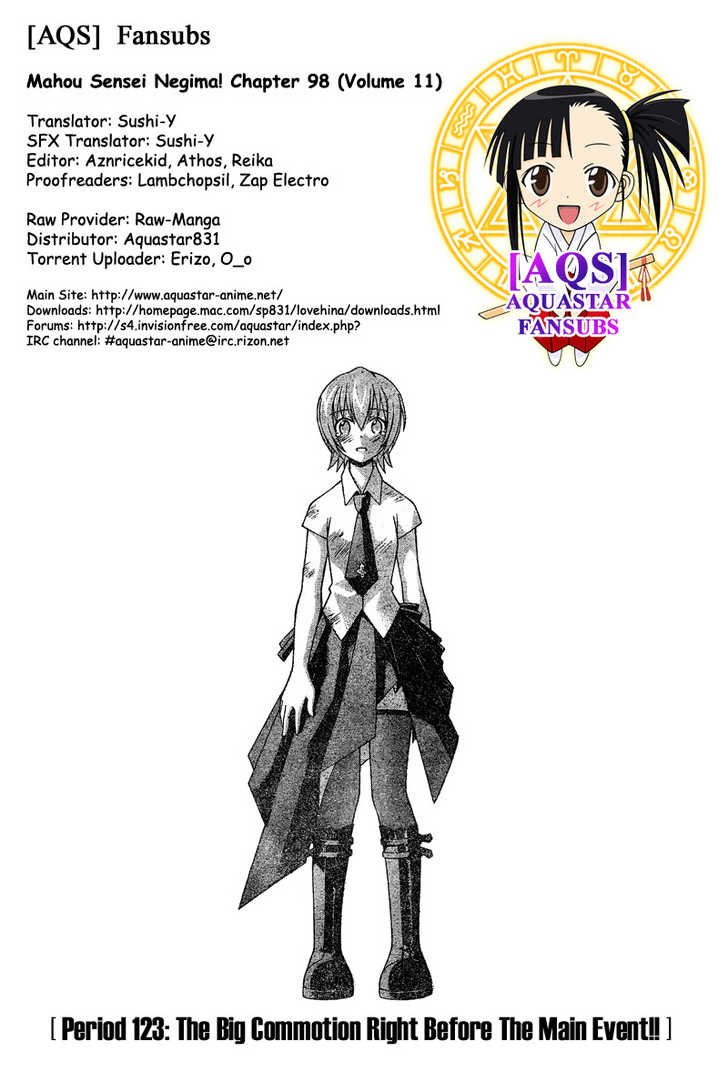 Read Mahou Sensei Negima Chapter 123 Free Online Kissmanga